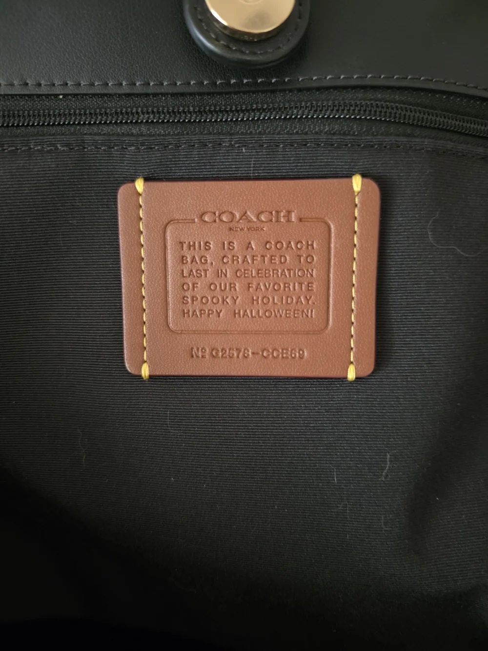 Coach Halloween Ghost & Pumpkin Tote